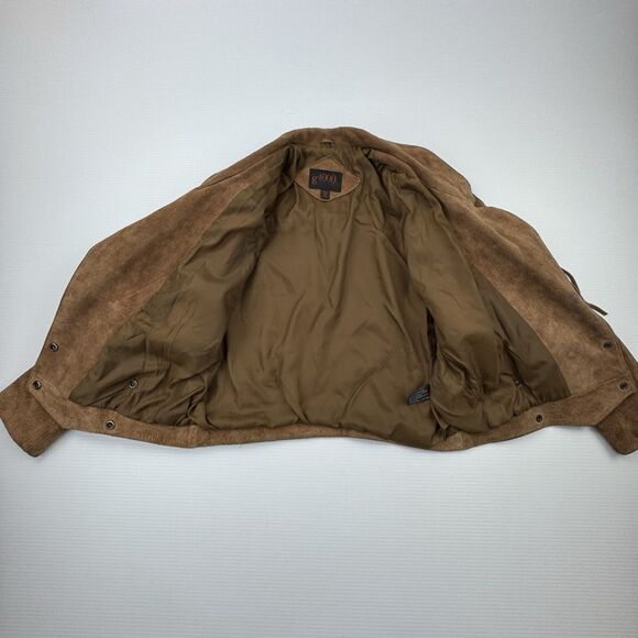 Vintage 90’s g4000 Suede Leather Fringe Western Jacket Brown Small Cowgirl Boho - Picture 7 of 16